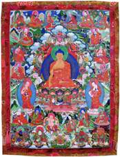 Будда, архаты и дхармапалы
